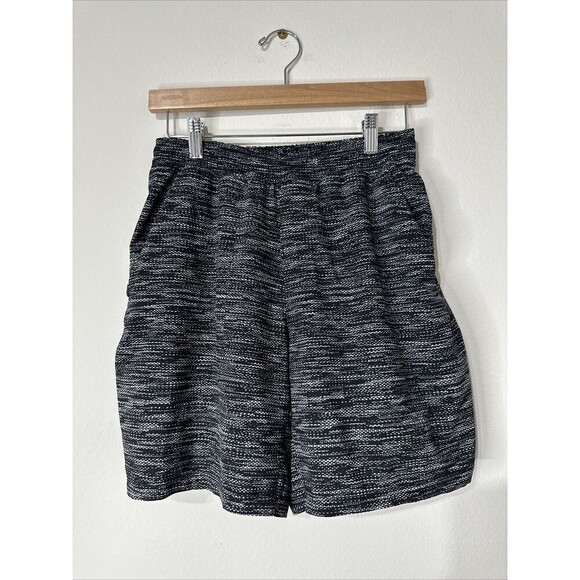 Lululemon Men’s Pace Breaker Black White Short 7” Size S Lined - Picture 1 of 5